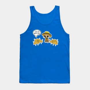 Funny Tacos Worshipping Mexican Chihuahua Tank Top